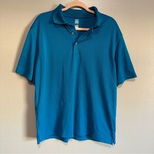 PGA Tour Teal Blue Polo Shirt for Men